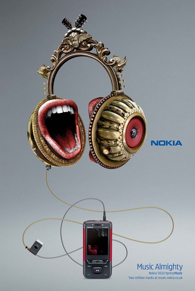 諾基亞音樂手機(jī)平面廣告設(shè)計(jì)大賽 讓旋律在視覺中躍動